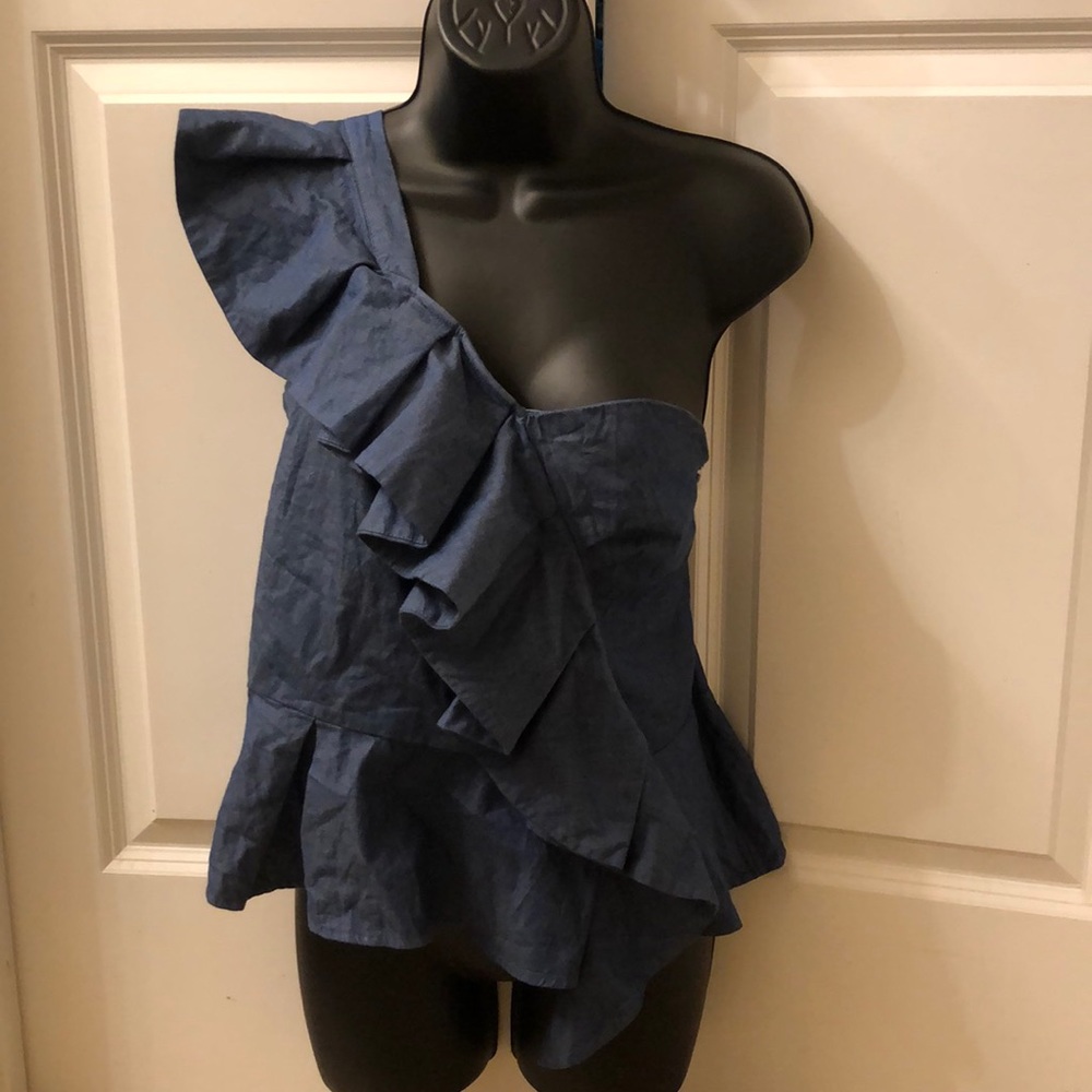 NY&Co. Denim Half-shirt